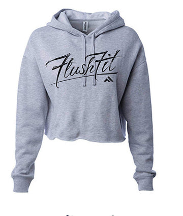 Womens FLASHDANCE Crop Hoodie